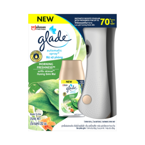 GLADE - AUTOMATIC 3IN1 SPRAY MORNING FRESHNESS 175G GLADE - AUTOMATIC 3IN1 SPRAY MORNING FRESHNESS 175G