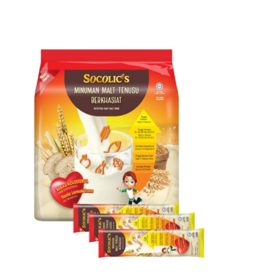 SOCOLIC'S 3IN1 DAIRY MALT 30GM*15