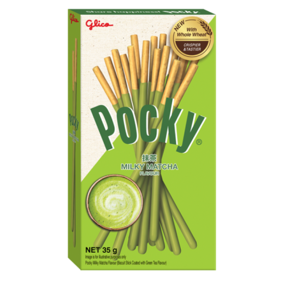 GLICO POCKY GREEN TEA STICK 35GM