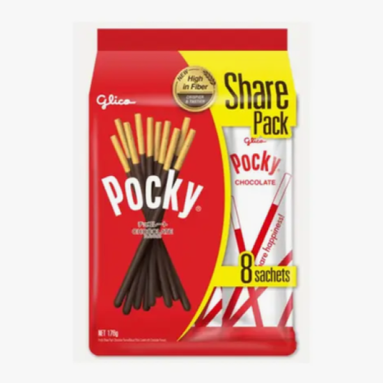 GLICO POCKY FAMILY PACK CHOCOLATE STICK 176GM