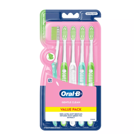 ORAL-B TOOTBRUSH ULTRATHIN GREEN TEA EXTRA SOFT 5'S