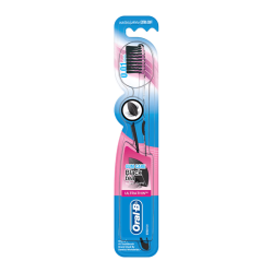 ORAL-B TOOTHBRUSH ULTRATHIN BLACK TEA EXTRA SOFT 1 ORAL-B TOOTHBRUSH ULTRATHIN BLACK TEA EXTRA SOFT 1