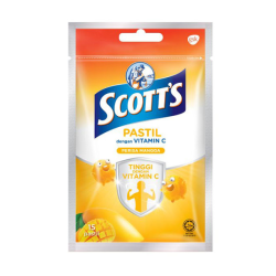 SCOTT'S VIT-C MANGO PASTILLE 15S SCOTT'S VIT-C MANGO PASTILLE 15S
