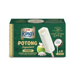 KING'S POTONG COCONUT ICE CREAM MULTIPACK 55ML*6