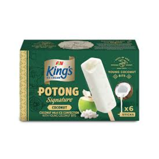 KING'S POTONG COCONUT ICE CREAM MULTIPACK 55ML*6