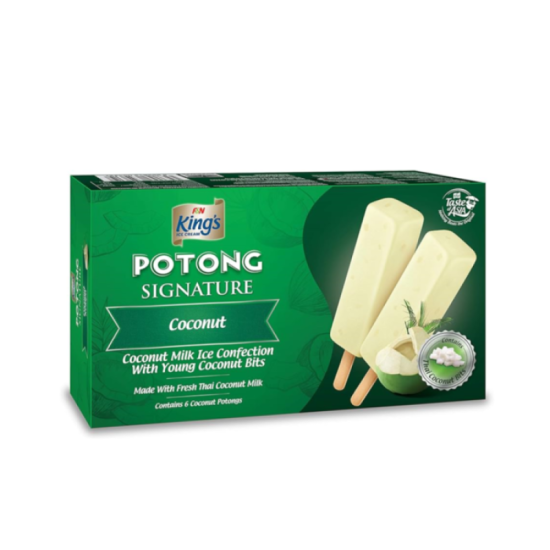 KING'S POTONG COCONUT ICE CREAM MULTIPACK 55ML*6