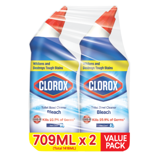 CLOROX TOILET BOWL CLEANER - RAIN CLEAN 709ML*2