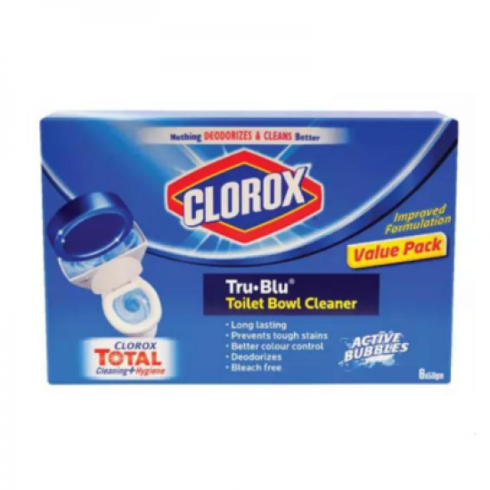 CLOROX TOILET BOWL TRU BLU 50G*6s