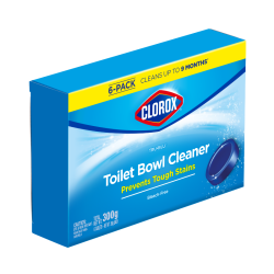 CLOROX  AUTOMATIC TOILET BOWL TRU BLU 50G*6S CLOROX  AUTOMATIC TOILET BOWL TRU BLU 50G*6S