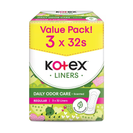 KOTEX FRESH PANTYLINER DAUN SIRIH 32S*3