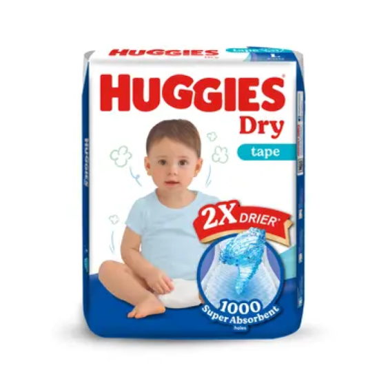 HUGGIES DRY SUPER JUMBO PACK L54'S