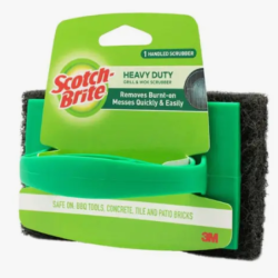 SCOTCH BRITE GRILL & WOK SCRUB PAD WITH HANDLE SCOTCH BRITE GRILL & WOK SCRUB PAD WITH HANDLE