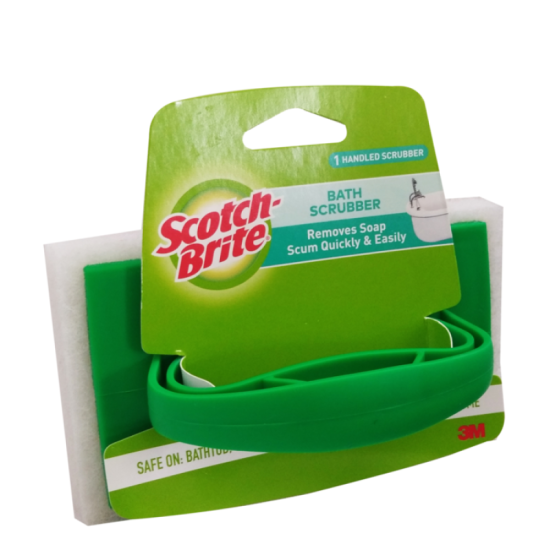 SCOTCH BRITE BATH SCRUB With HANDLE