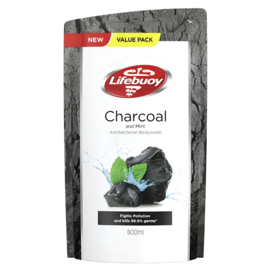 LIFEBUOY BODY WASH (REFILL) CHARCOAL 800ML