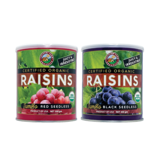 COUNTRY FARM ORGANIC MIXED RAISIN (T/PACK) 300G*2