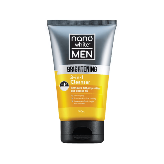 NANO WHITE MEN 3 IN 1 CLEANSER 100ML