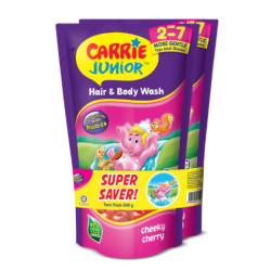 CARRIE JUNIOR HAIR BODY WASH CHEEKY CHERRY 500G*2 CARRIE JUNIOR HAIR BODY WASH CHEEKY CHERRY 500G*2