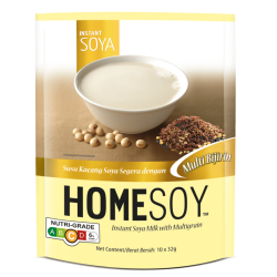 HOMESOY INSTANT SOYA MILK WITH MULTIGRAIN 32G*10 HOMESOY INSTANT SOYA MILK WITH MULTIGRAIN 32G*10