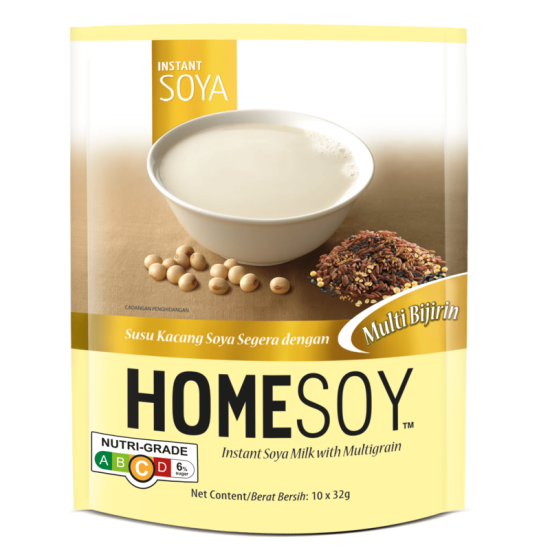 HOMESOY INSTANT SOYA MILK WITH MULTIGRAIN 32G*10