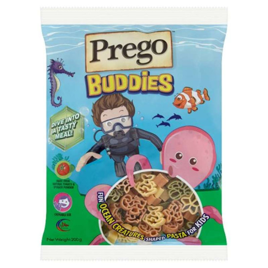 PREGO BUDDIES DRY PASTA OCEAN 200GM