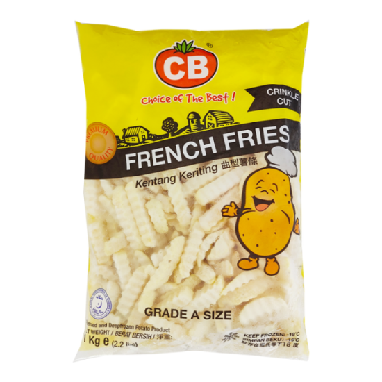 CB FRENCH FRIES CRINKLE CUT 1KG