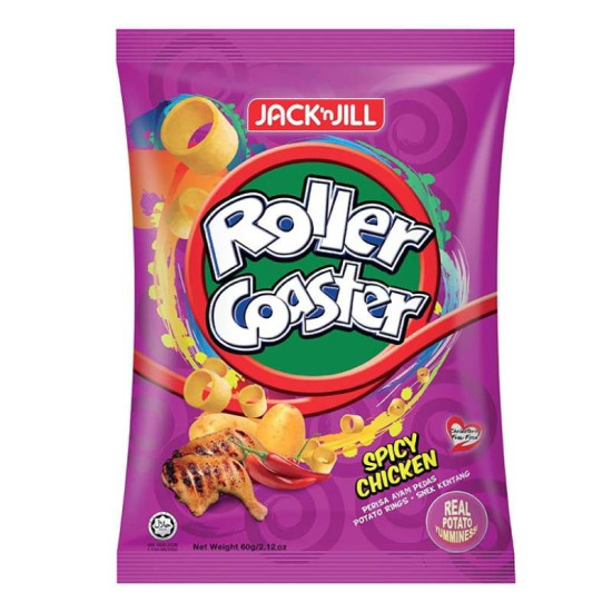 JACK N JILL ROLLER COASTER SPICY CHICKEN 60GM