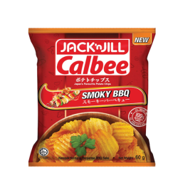 JACK N JILL CALBEE SMOKY BBQ 60GM JACK N JILL CALBEE SMOKY BBQ 60GM