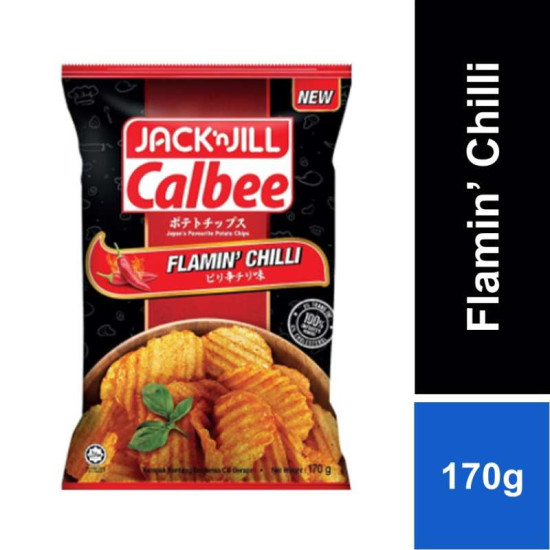 JACK N JILL CALBEE FLAMIN CHILI 170GM