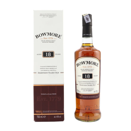 BOWMORE 18 YEARS OLD WHISKY 700ML