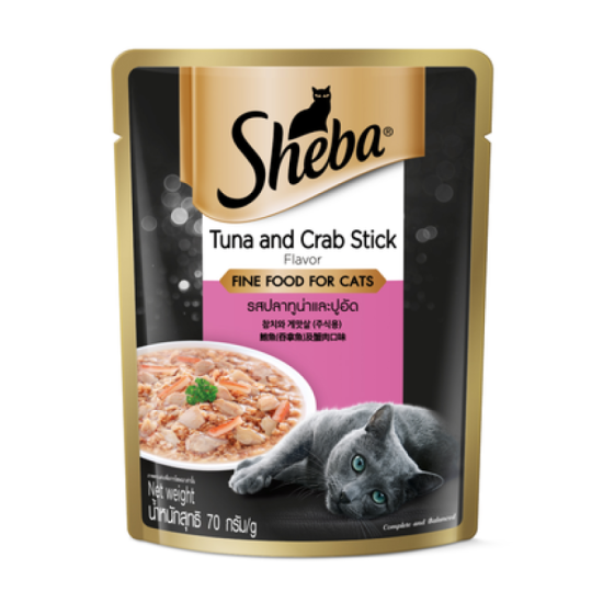 SHEBA (PCH) TUNA & CRAB STICK 70G SHEBA (PCH) TUNA & CRAB STICK 70G