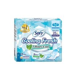 SOFY COOLING FRESH ULTRA SLIM WING 25CM 14'S SOFY COOLING FRESH ULTRA SLIM WING 25CM 14'S