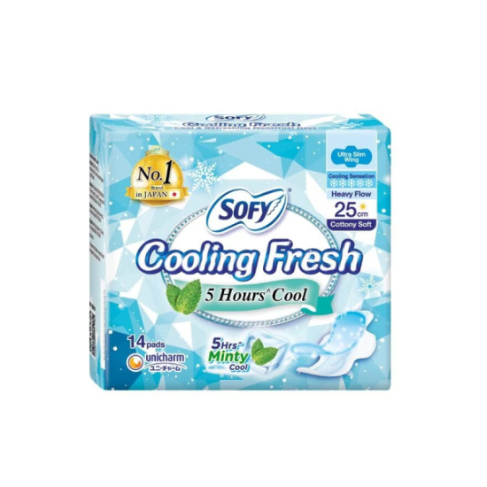 SOFY COOLING FRESH ULTRA SLIM WING 25CM 14'S