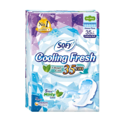 SOFY COOLING FRESH NITE SLIM WING 35CM 9'S