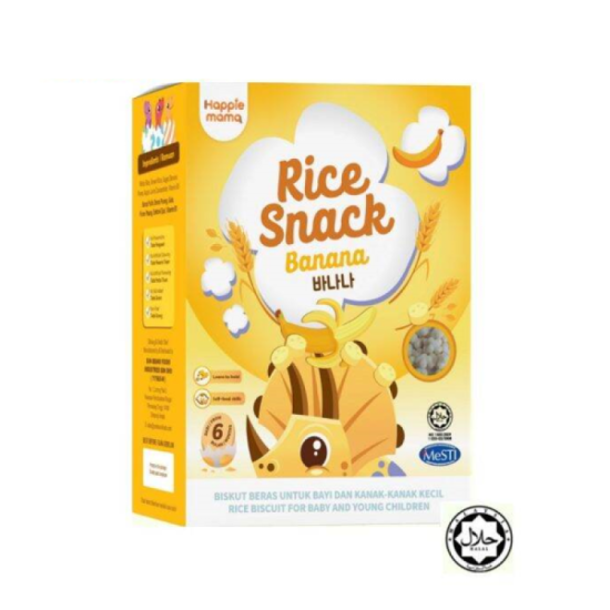 HAPPIE MAMA RICE SNACK- BANANA 30G