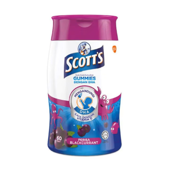 SCOTT'S DHA GUMMIES BLACKCURRANT 60S SCOTT'S DHA GUMMIES BLACKCURRANT 60S