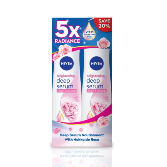 NIVEA WOMEN SPRAY HOKKAIDO ROSE 150ML*2