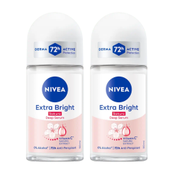 NIVEA WOMEN DEODORANT - EXTRA BRIGHT SAKURA 50ML*2