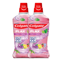 COLGATE PLAX MOUTHWASH - FRUITY FRESH 750ML*2 COLGATE PLAX MOUTHWASH - FRUITY FRESH 750ML*2