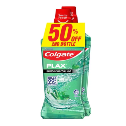 COLGATE PLAX MOUTHWASH BAMBOO CHARCOAL MINT 750ML* COLGATE PLAX MOUTHWASH BAMBOO CHARCOAL MINT 750ML*
