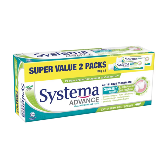 SYSTEMA TOOTHPASTE EXTRA GUM PROTECT 130GM *2