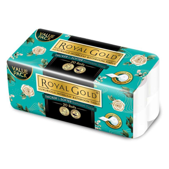 ROYAL GOLD LUXURY TOILET ROLL 200S*20R