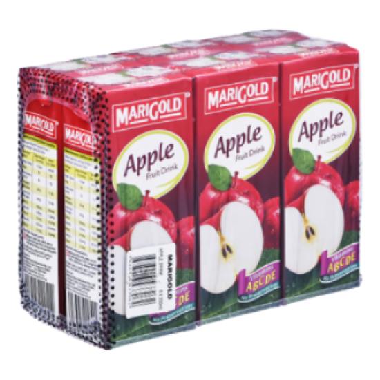 MARIGOLD L/S FRUIT DRINK APPLE 250ML*6