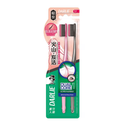 DARLIE TOOTHBRUSH VOLCANIC CHARCOAL SOFT 2'S DARLIE TOOTHBRUSH VOLCANIC CHARCOAL SOFT 2'S