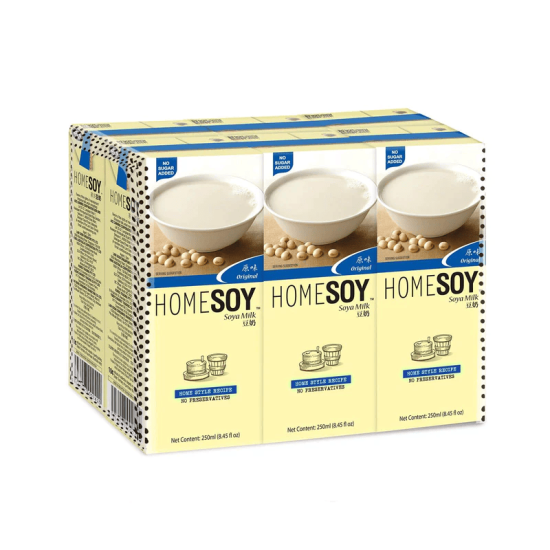 HOMESOY NO SUGAR ADDED 250ML*6