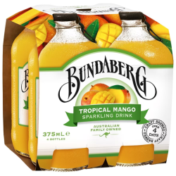 BUNDABERG TROPICAL MANGO 375ML*4 BUNDABERG TROPICAL MANGO 375ML*4