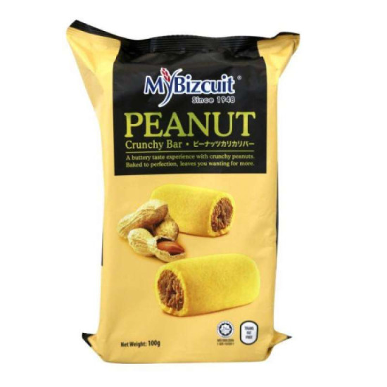 MYBISCUIT PEANUT CRUNCHY BAR 100GM