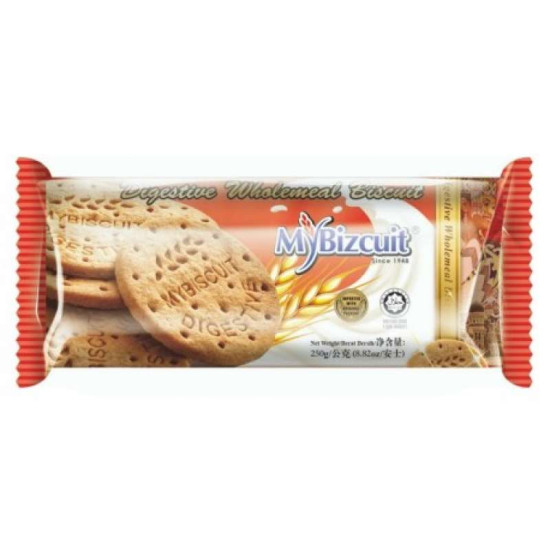 MYBISCUIT DIGESTIVES WHOLEMEAL 250GM