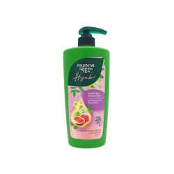 FOLLOW ME GREEN TEA HIJAB HAIR FALL SOLUTION 650ML FOLLOW ME GREEN TEA HIJAB HAIR FALL SOLUTION 650ML