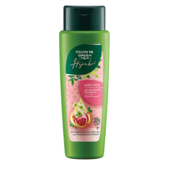 FOLLOW ME GREEN TEA HIJAB SHAMPOO ANTI ITCH 320ML