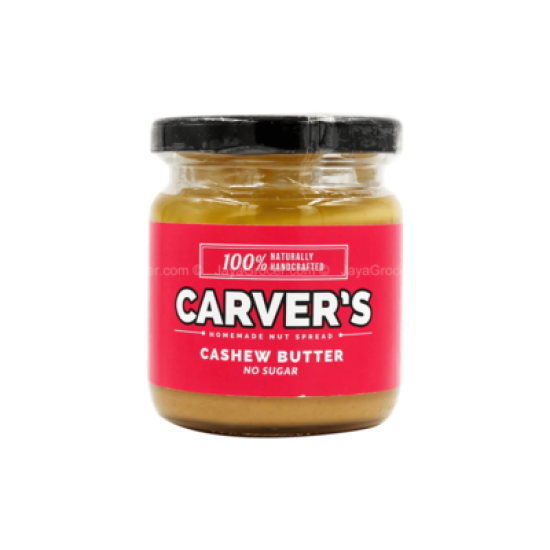 CARVER'S CASHEW BUTTER 180GM